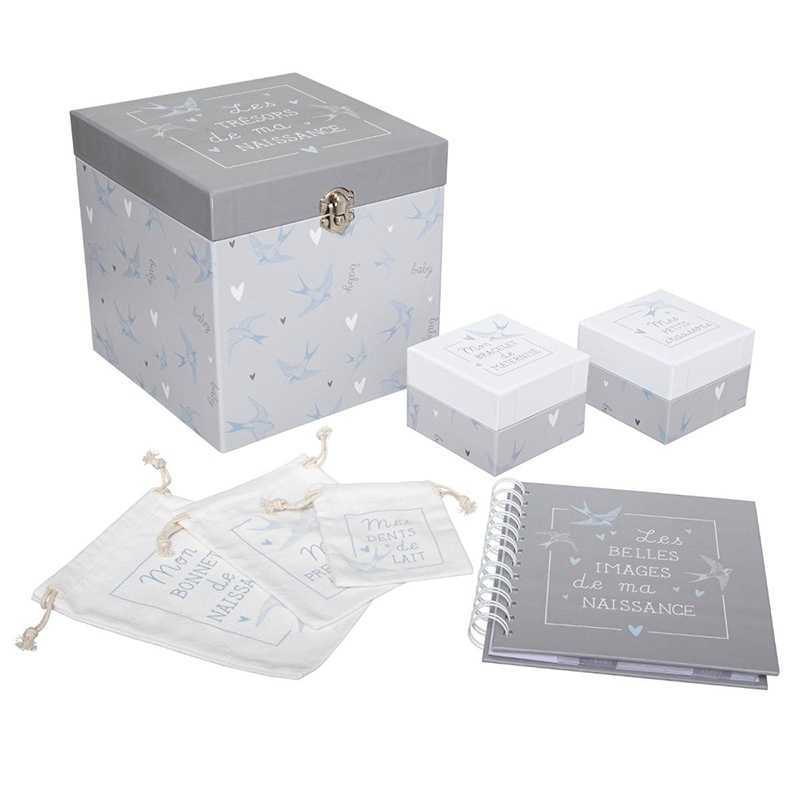 Coffret de trésors bebe Gris Atmosphera Coffret de trésors bebe Gris Atmosphera