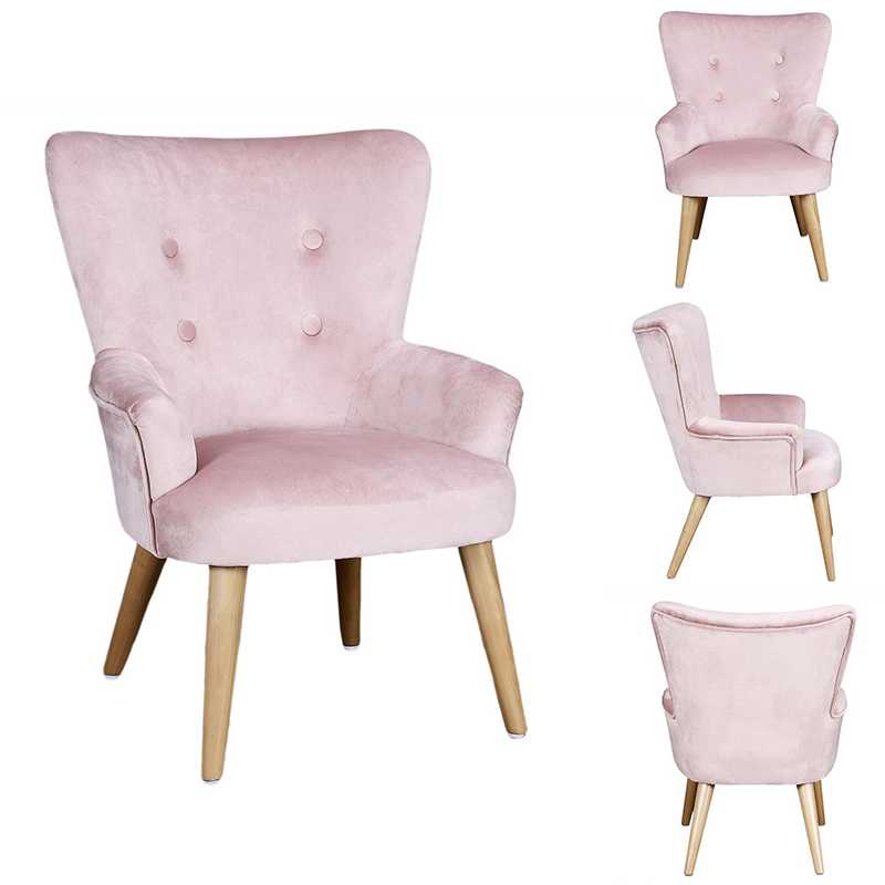 Wookids Fauteuil Enfant Stars Rose