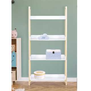 Etagère 4 Niveaux Bois 117cm Blanc - Home Deco Kids