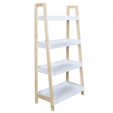 Etagère 4 Niveaux Bois 117cm Blanc - Home Deco Kids