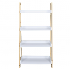 Etagère 4 Niveaux Bois 117cm Blanc - Home Deco Kids