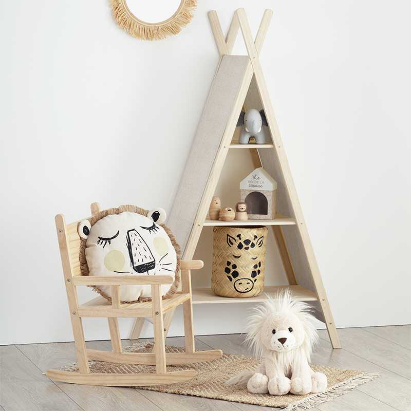 Etagère Safari toile Beige Atmosphera Etagère Safari toile Beige Atmosphera