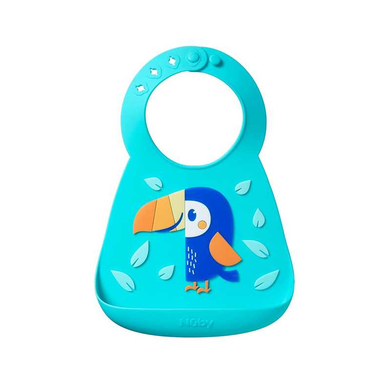 Bavoir en silicone 3D Toucan Nuby Bavoir en silicone 3D Toucan Nuby