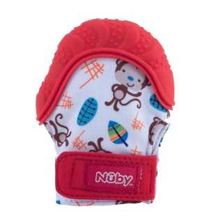Gant de dentition bébé Singe Rouge Nuby