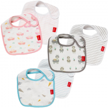 Lot de 2 bavoirs bébé en mousseline Bleu - Nuby Lot de 2 bavoirs bébé en mousseline Bleu - Nuby
