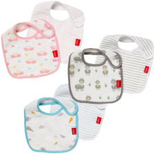 Lot de 2 bavoirs bébé en mousseline Bleu - Nuby