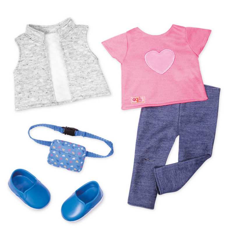 Tenue jegging et t-shirt cœur Our Generation Tenue jegging et t-shirt cœur Our Generation