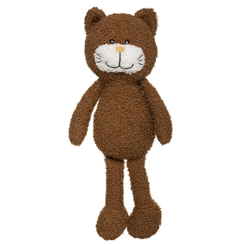 Peluche bouclette Chat Marron Atmosphera Peluche bouclette Chat Marron Atmosphera