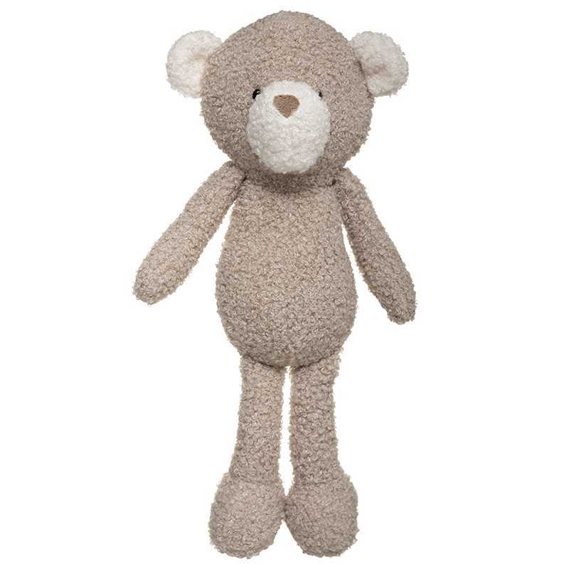 Peluche bouclette Ours Taupe Atmosphera