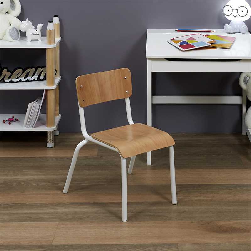 Chaise écolière enfant Blanche Home Deco Kids Chaise écolière enfant Blanche Home Deco Kids
