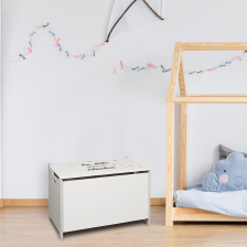 Coffre à jouets enfant Gris - Home Deco Kids