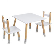 Table enfant avec 2 chaises crayon - Home Deco Kids