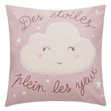 Coussin bouclette fille Rose - Atmosphera For Kids Coussin bouclette fille Rose - Atmosphera For Kids