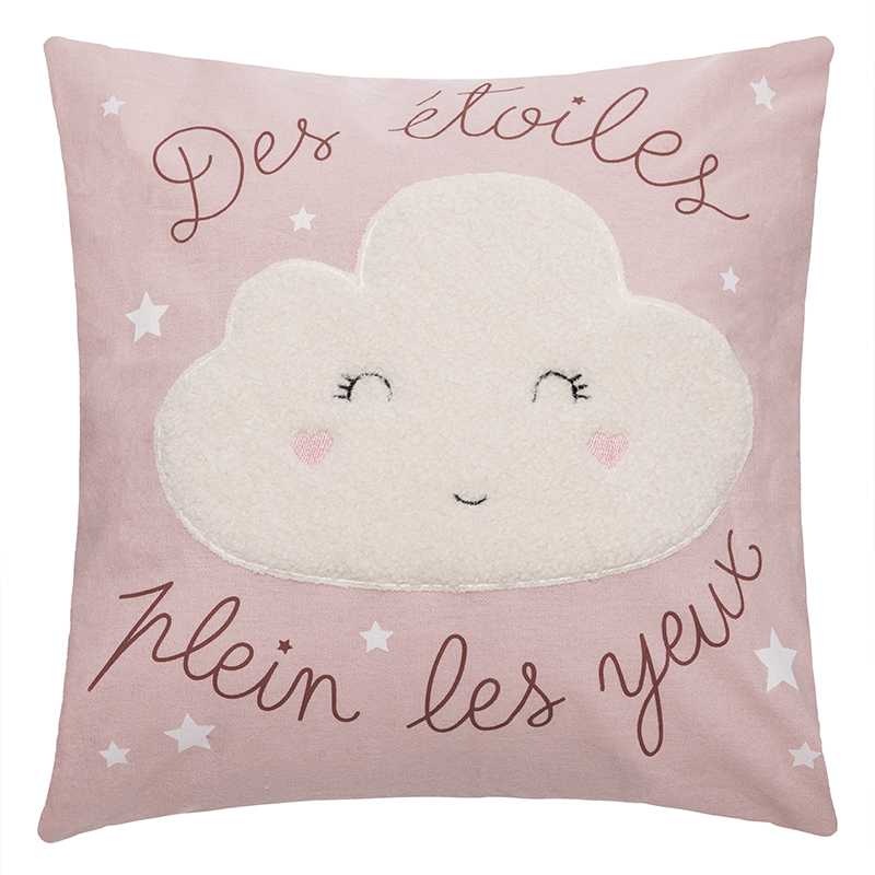 Coussin bouclette fille Rose - Atmosphera For Kids