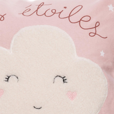 Coussin bouclette fille Rose - Atmosphera For Kids Coussin bouclette fille Rose - Atmosphera For Kids