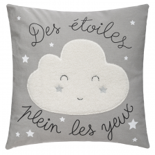 Coussin bouclette Gris - Atmosphera For Kids