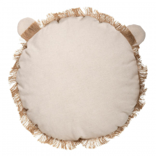 Coussin lion franges Beige - Atmosphera For Kids