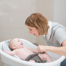 Transat de bain bébé fit Gris - Angelcare