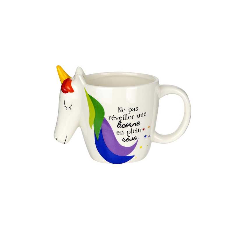 Mug Message Tête De Licorne 3D Home Deco Factory Mug Message Tête De Licorne 3D Home Deco Factory