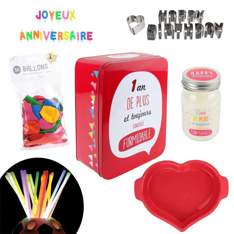 Coffret Complet Anniversaire Home Deco Factory Coffret Complet Anniversaire Home Deco Factory