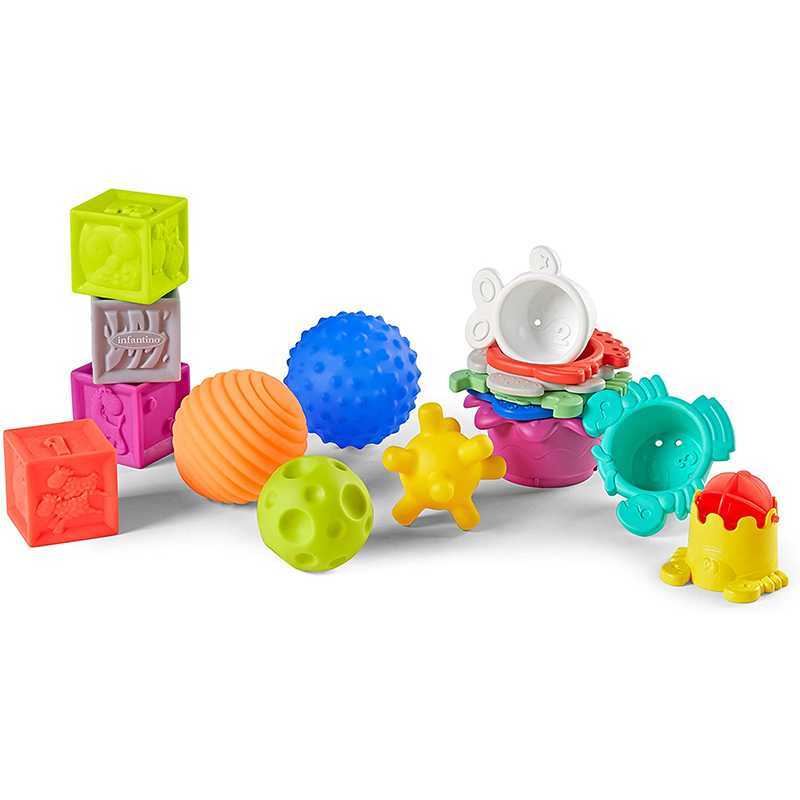 Coffret balles, cubes et gobelets Infantino Coffret balles, cubes et gobelets Infantino