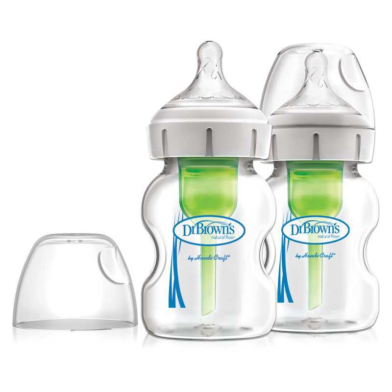 Dr Brown/'s Options Lot de 2 bouteilles en verre 150 ml