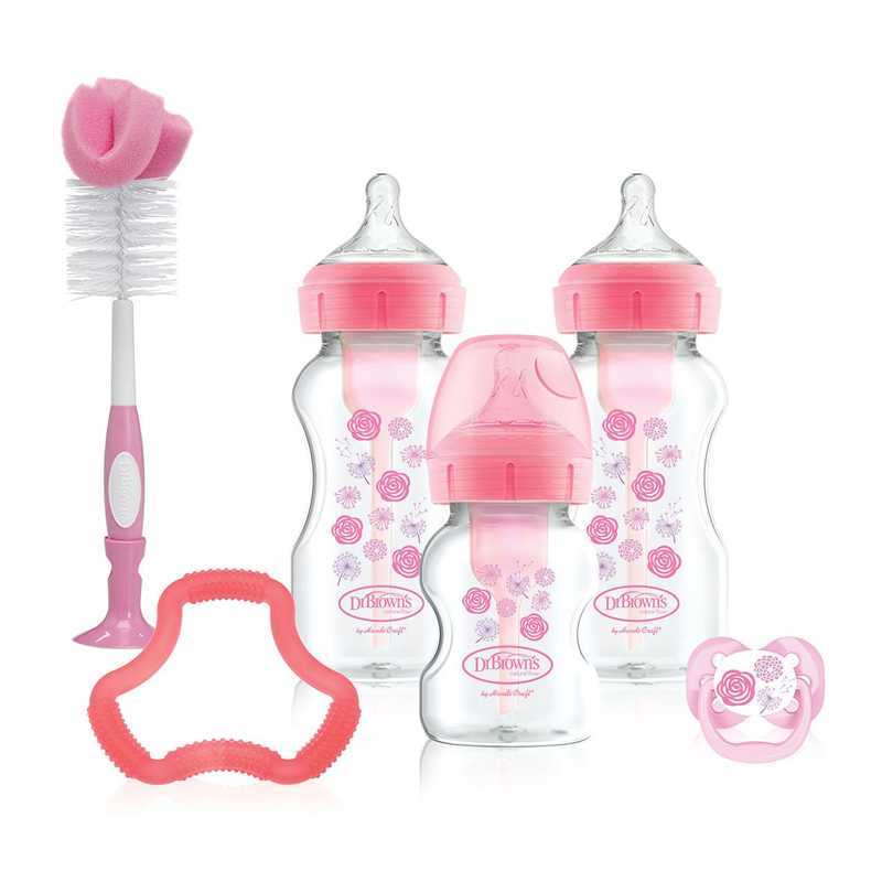 Starter set naissance Options + Rose Dr Browns Starter set naissance Options + Rose Dr Browns