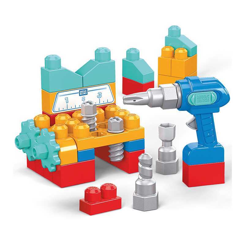 Jeu de construction et perceuse 32 pcs Mega Bloks Jeu de construction et perceuse 32 pcs Mega Bloks