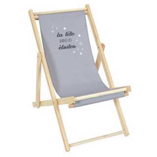 Lot de 2 chaises Pliantes Enfant Gris - Home Deco Kids