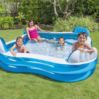 Piscine gonflable 4 sièges 229x229x66 - Intex