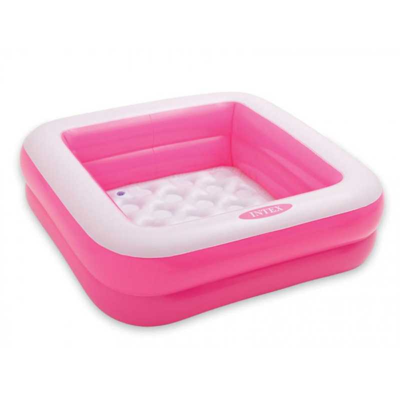 Piscine Bébé Gonflable Carrée Rose Intex Piscine Bébé Gonflable Carrée Rose Intex