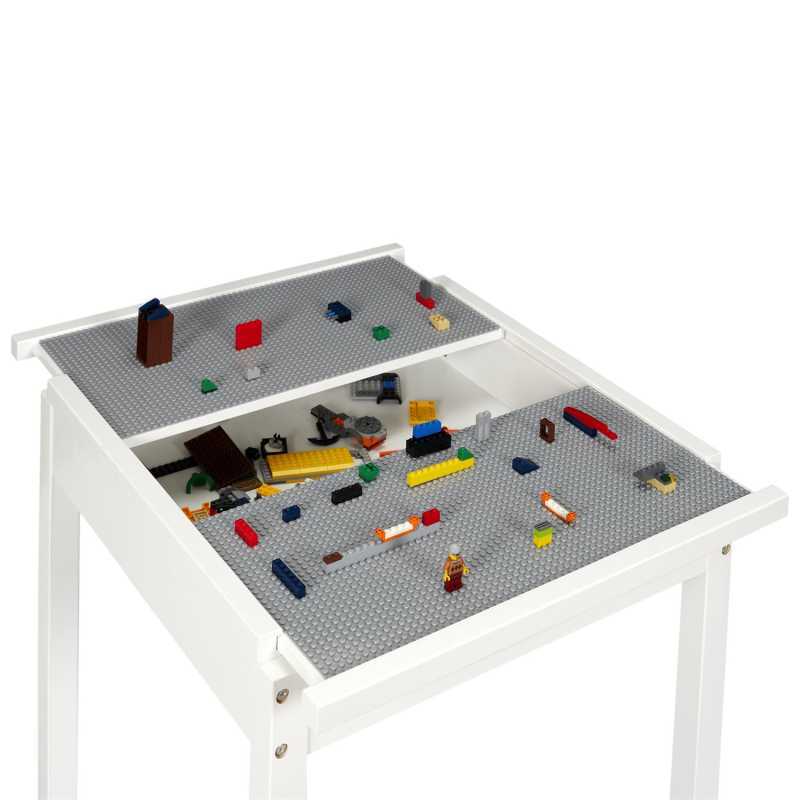 Table avec rangements compatible brique Home Deco Kids