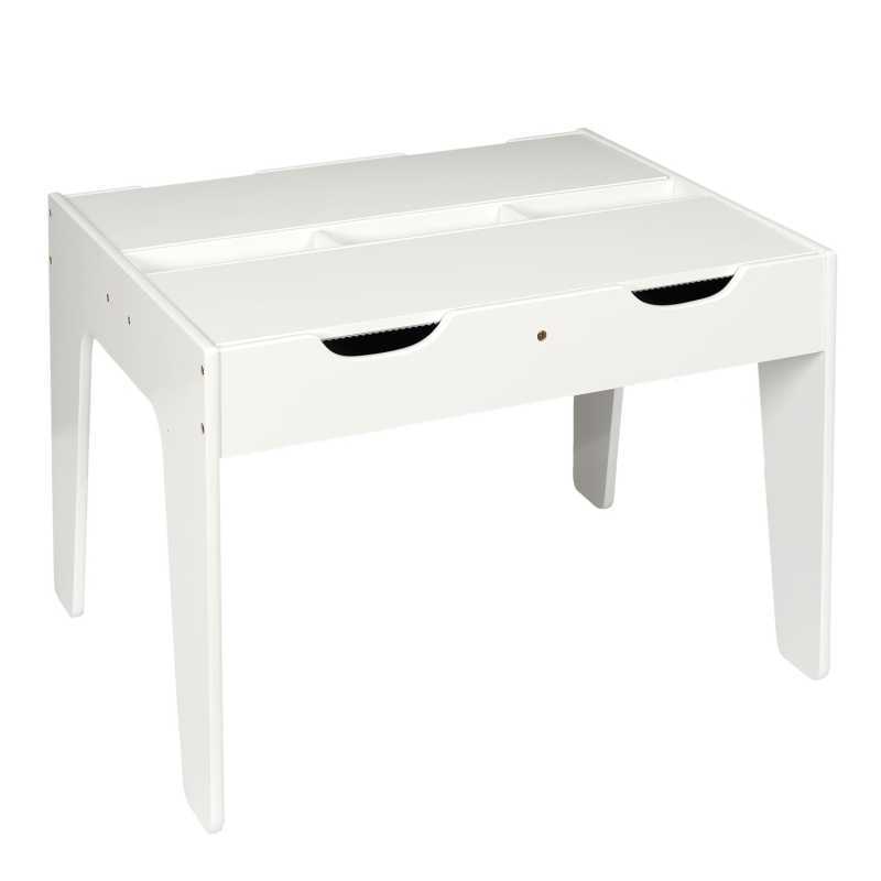 Table duo avec rangements compatible brique Home Deco Kids Table duo avec rangements compatible brique Home Deco Kids