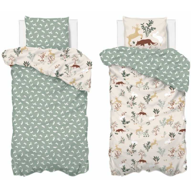 Parure de lit enfant Forêt 140x200 Vert Atmosphera Parure de lit enfant Forêt 140x200 Vert Atmosphera