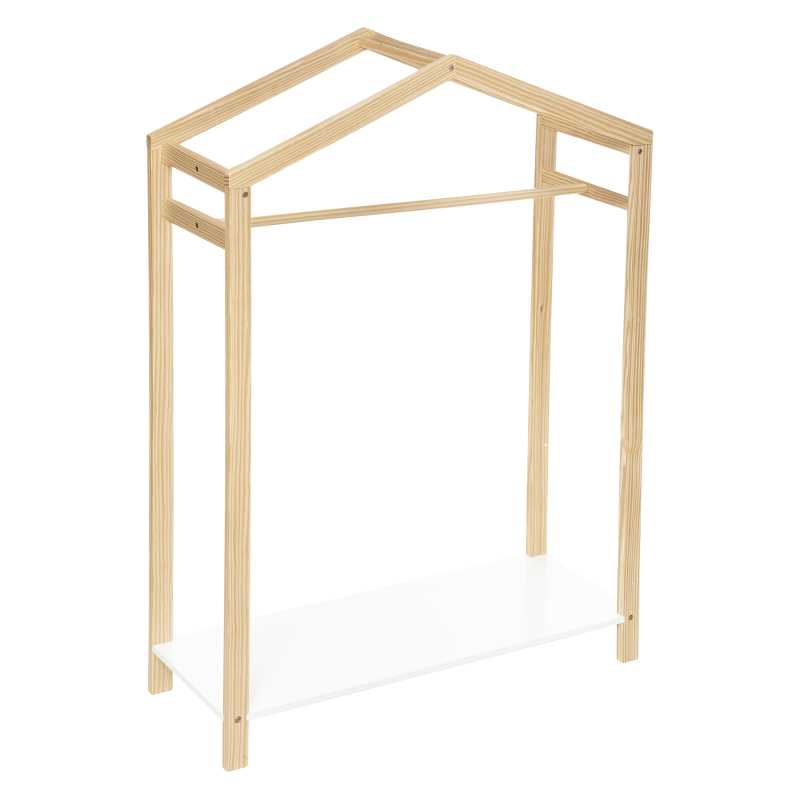 Portant Vêtement Enfant Bois Blanc Home Deco Kids