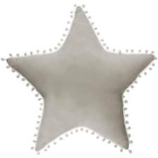 Coussin pompons étoile Gris - Atmosphera For Kids Coussin pompons étoile Gris - Atmosphera For Kids