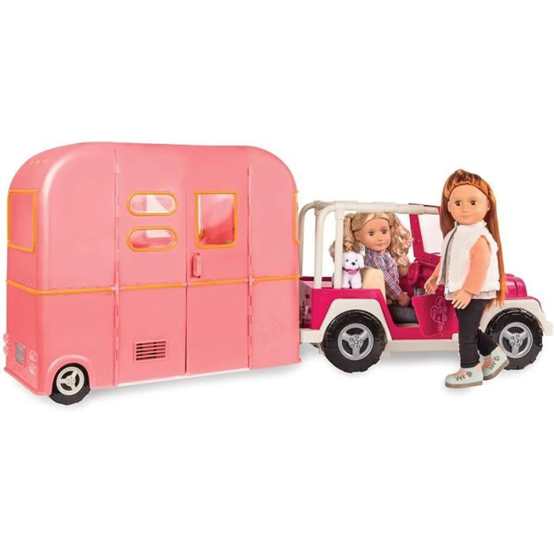 Caravane pour poupée Rose Our Generation