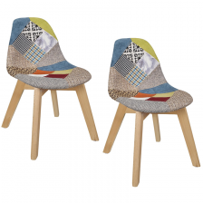 Lot De 2 Chaises Patchwork Enfant - Home Deco Kids