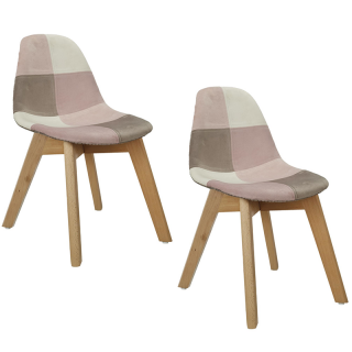 Lot De 2 Chaises Enfant Leonie Rose - Home Deco Kids