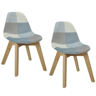 Lot De 2 Chaises Enfant Leonie Bleu - Home Deco Kids