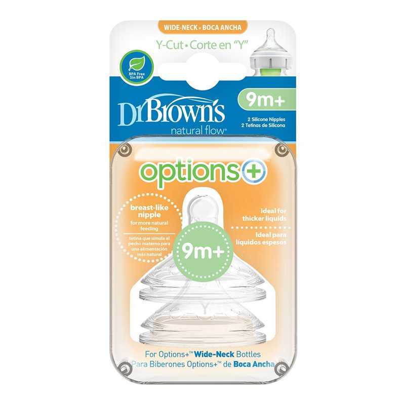 Lot de 2 Tétines 9m+ Niveau Y Dr Brown's Lot de 2 Tétines 9m+ Niveau Y Dr Brown's