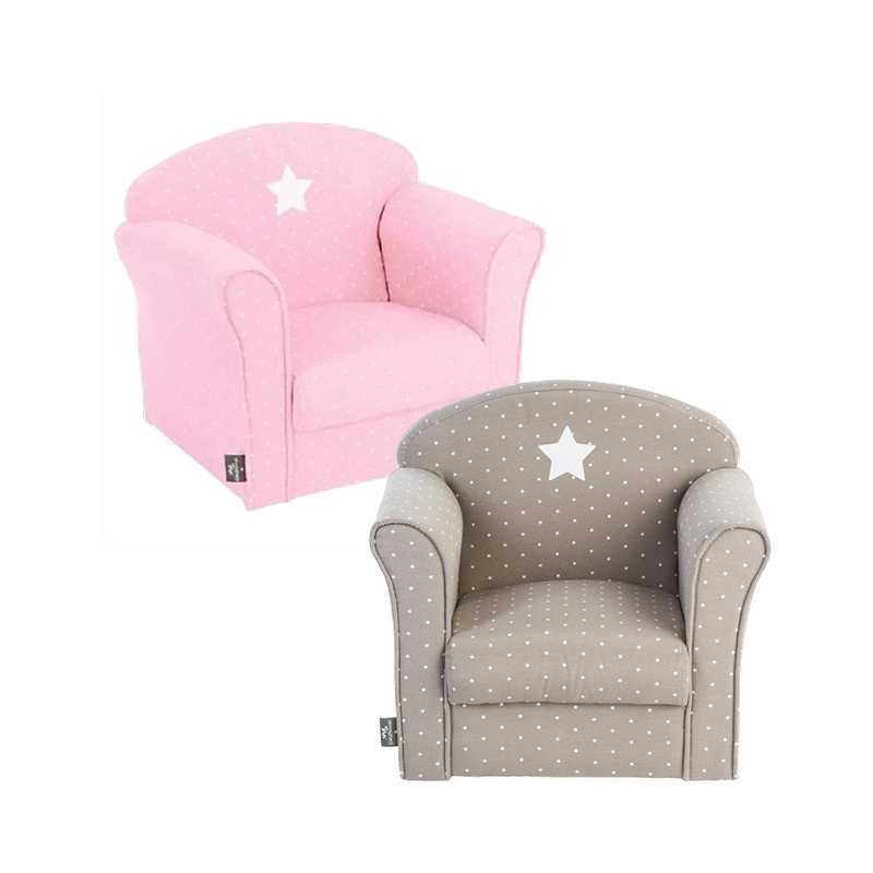 Fauteuil enfant Rose clair + Fauteuil enfant Gris Fauteuil enfant Rose clair + Fauteuil enfant Gris