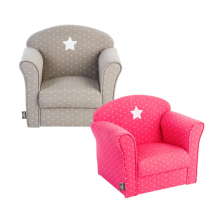 Fauteuil enfant Rose fushia avec Fauteuil enfant Gris - Atmosphera For Kids Fauteuil enfant Rose fushia avec Fauteuil enfant Gris - Atmosphera For Kids