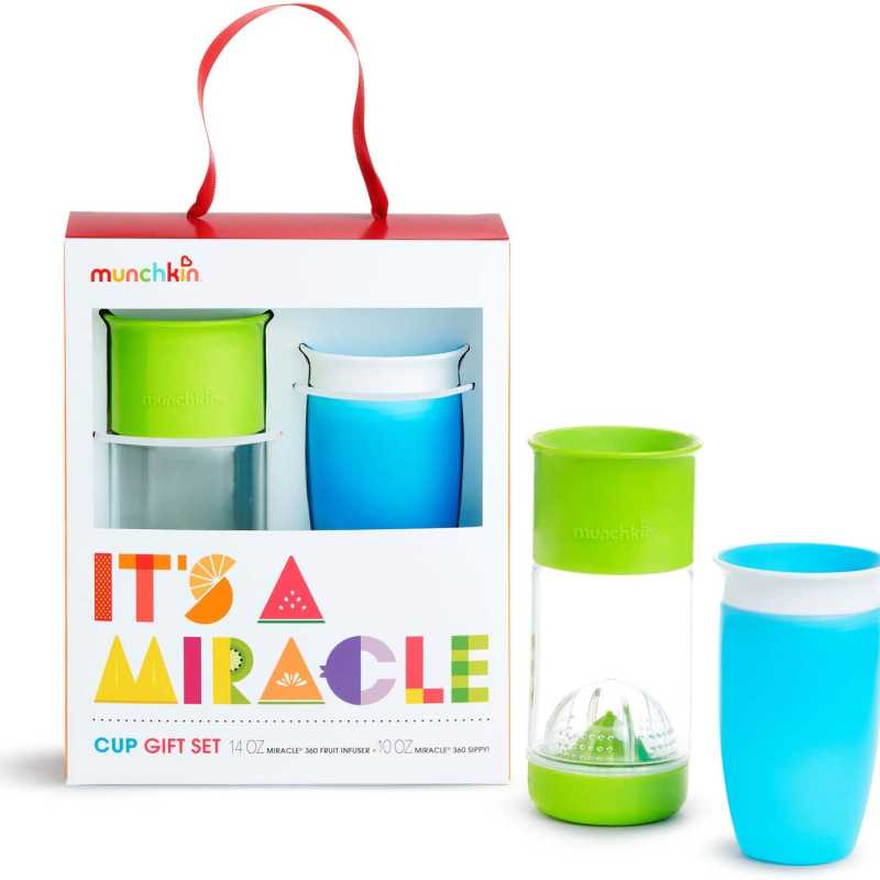 Coffret Repas Miracle Bleu/Vert Munchkin Coffret Repas Miracle Bleu/Vert Munchkin