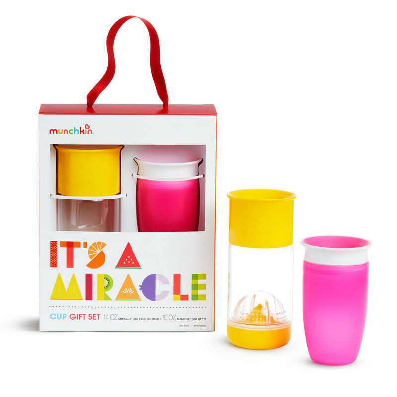 Munchkin Tasse d'Apprentissage Miracle 360 - Lot de 2 Tasses