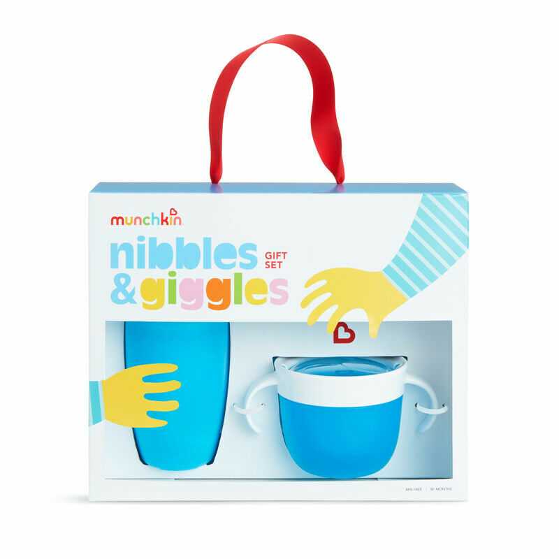 Coffret Repas Nibbles et Giggles Bleu Munchkin Coffret Repas Nibbles et Giggles Bleu Munchkin