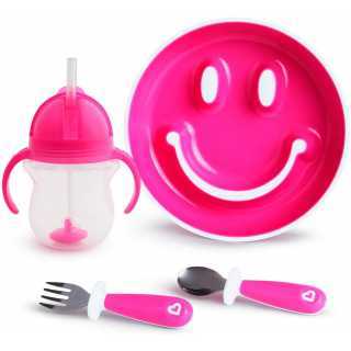 Coffret Repas Be Happy Rose Munchkin