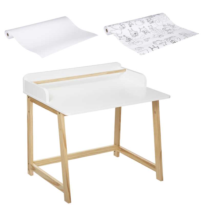 Bureau avec dérouleur + 2 Rouleau Papier 30M Atmosphera Bureau avec dérouleur + 2 Rouleau Papier 30M Atmosphera
