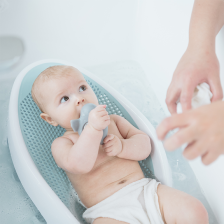 Transat de bain bébé bleu 0-6 mois Angelcare
