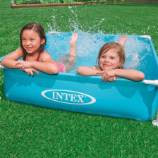 Piscine Mini Cadre Acier Bleu 122 x 122 x 30 - Intex Piscine Mini Cadre Acier Bleu 122 x 122 x 30 - Intex